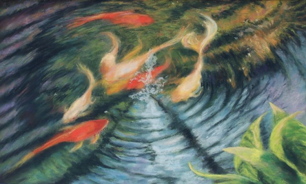 Koi paintings by Laura McMillan